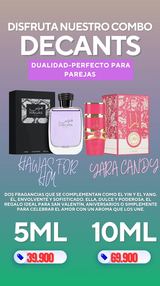 Combo Dualidad 🌸 — Hawas for Him + Yara Candy