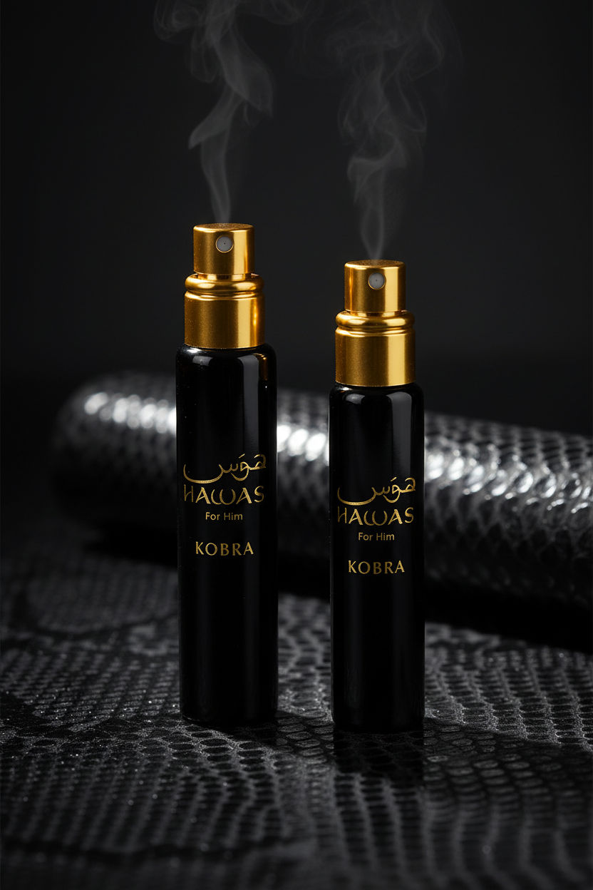 Hawas For Him Kobra decant vertical editorial