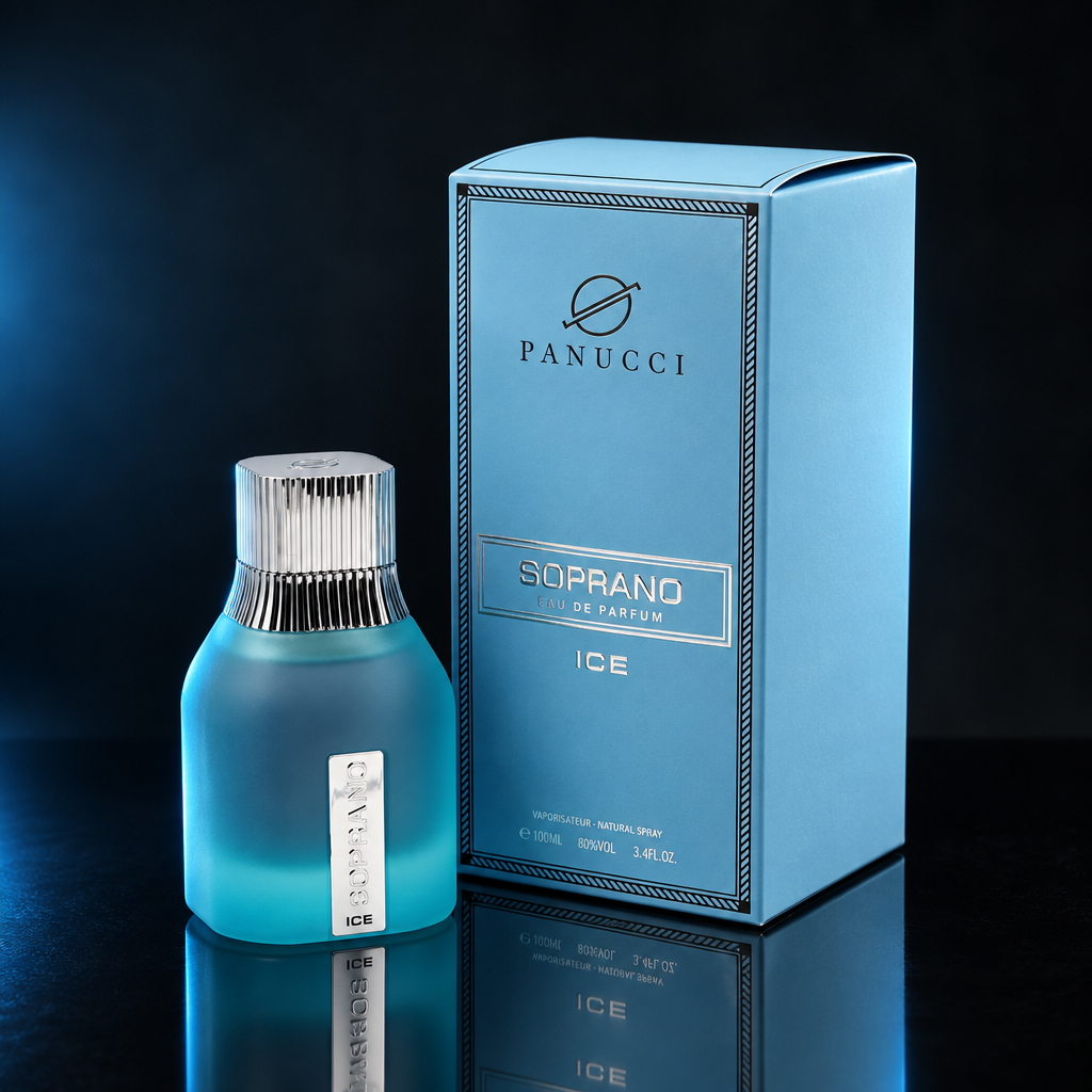 Soprano Ice con caja en ambiente oscuro